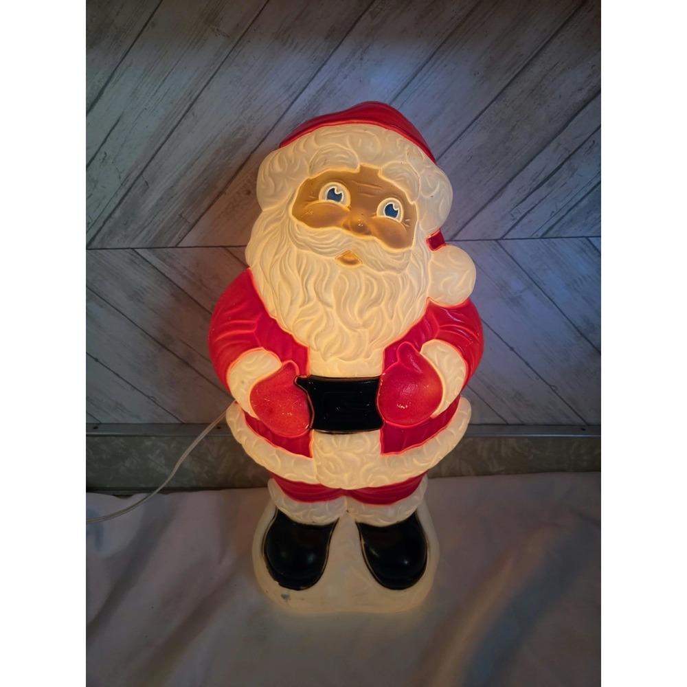 Vintage GRAND VENTURE BLOW MOLD SANTA CLAUS LIGHTED 1999